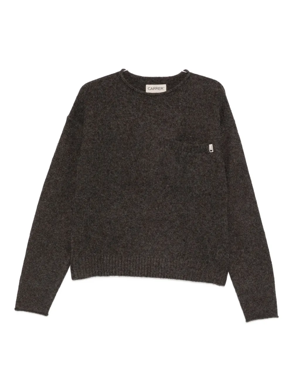 Carrera suéter con cuello redondo | gris | Image 1