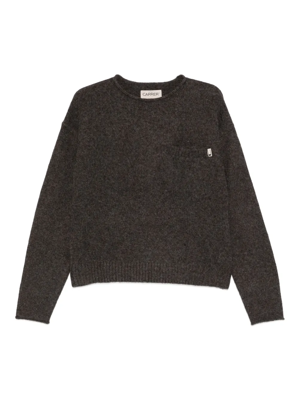 Carrera suéter con cuello redondo | gris | Image 1