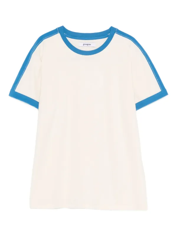 トップス gimaguas shirt tops Gimaguas Contrast Trim T-shirt | White | FARFETCH GE