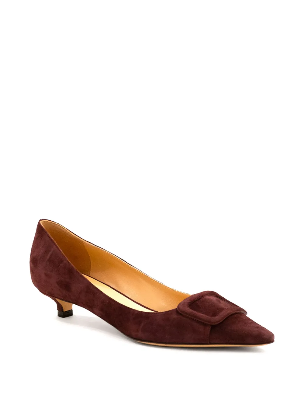 Francesco Russo 30mm Buckle Pumps In Purple