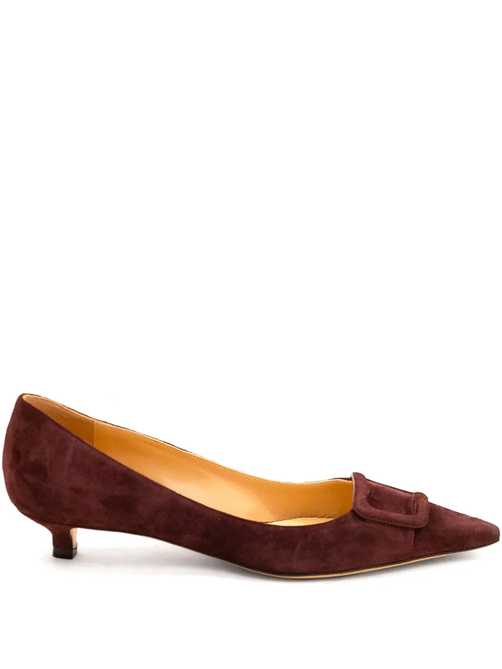 Francesco Russo 30mm Buckle Pumps In Purple