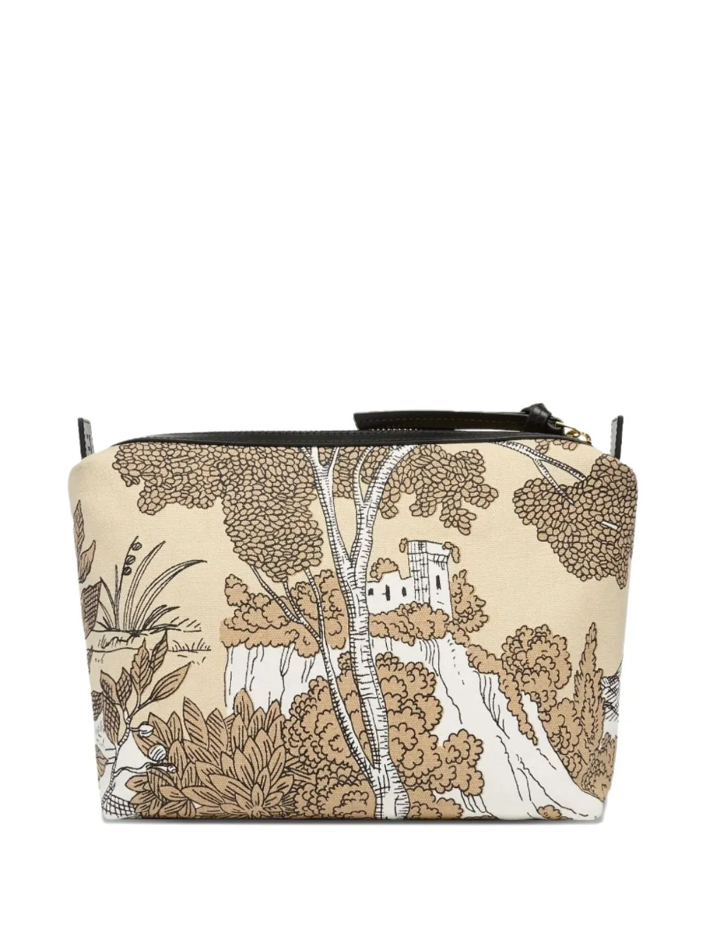 Inoui Editions Printed Zip Clutch Bag In Gray