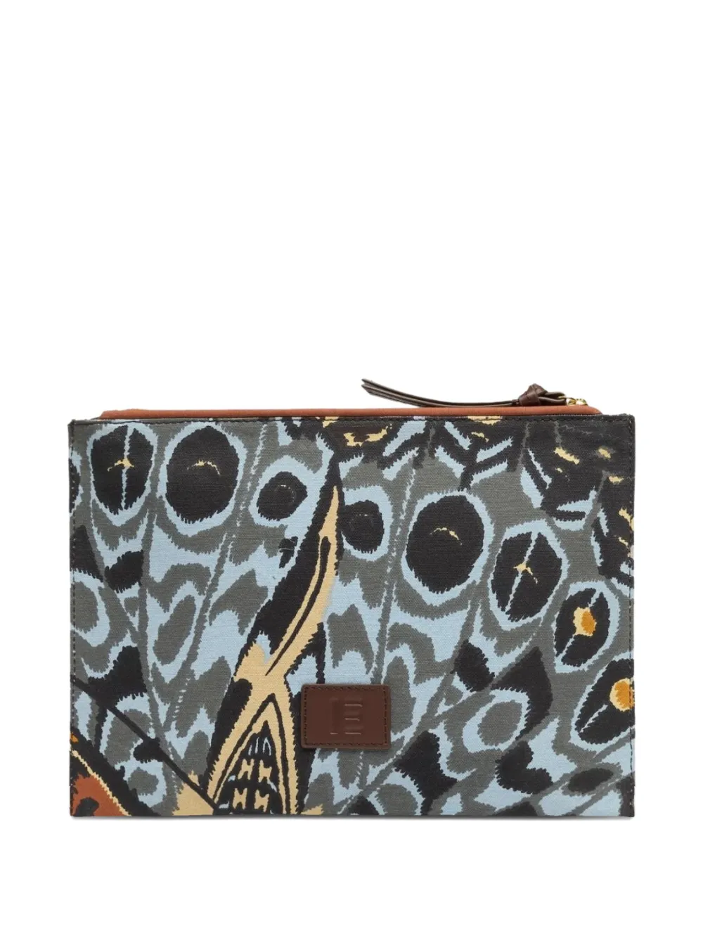Inoui Editions Printed Clutch Bag In Multi