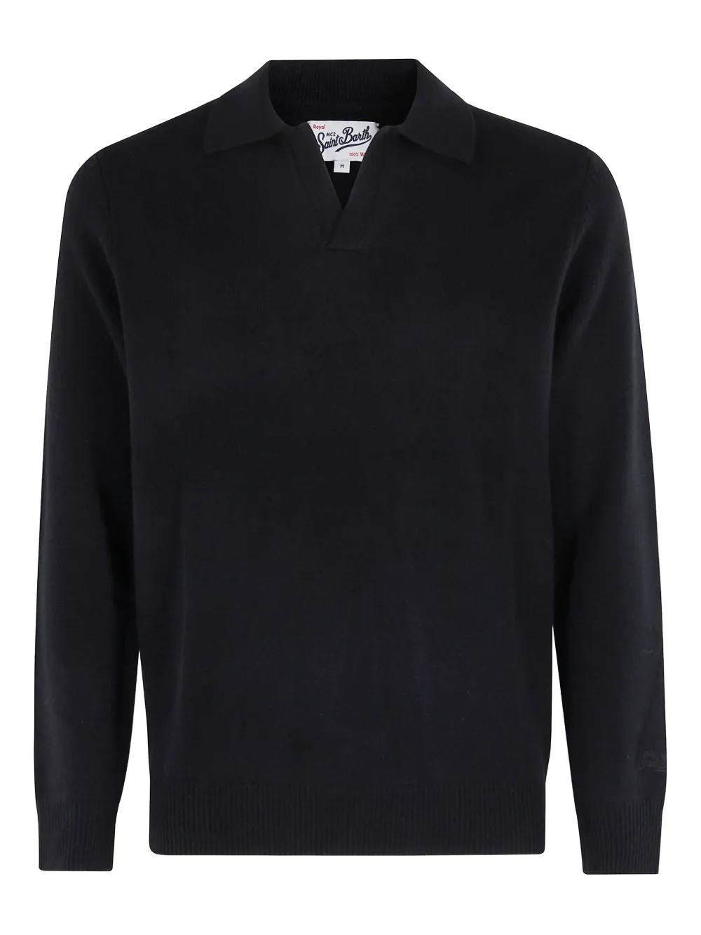 MC2 Saint Barth Covent collar wool sweater | Black | Image 1
