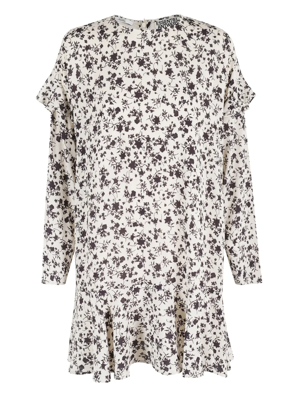 Essentiel Antwerp Inch Ruffle Minidress In White