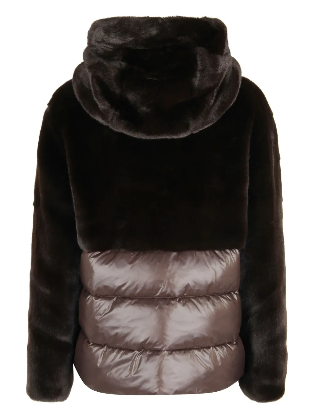 Blauer Textured Brown Short Coat In Black