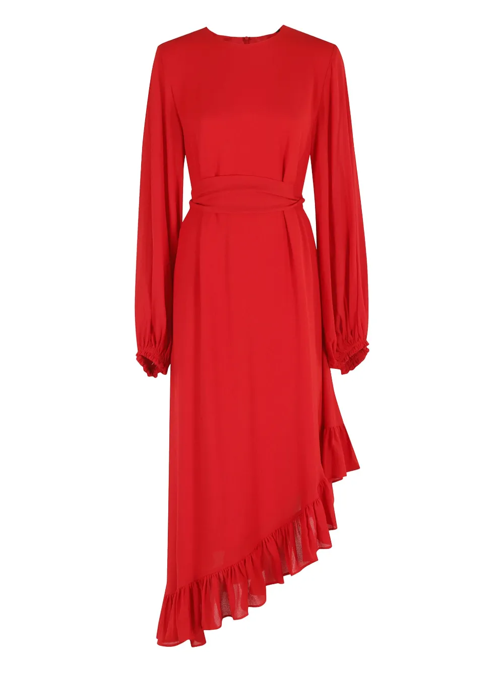 Essentiel Antwerp Iflower Pussy Bow Tie Dress In Red