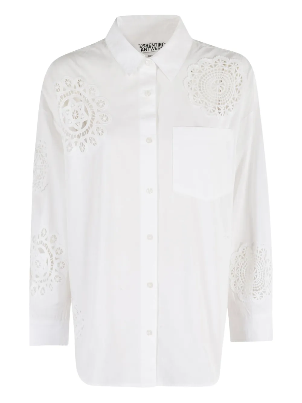 Essentiel Antwerp Embroidered Shirt In White