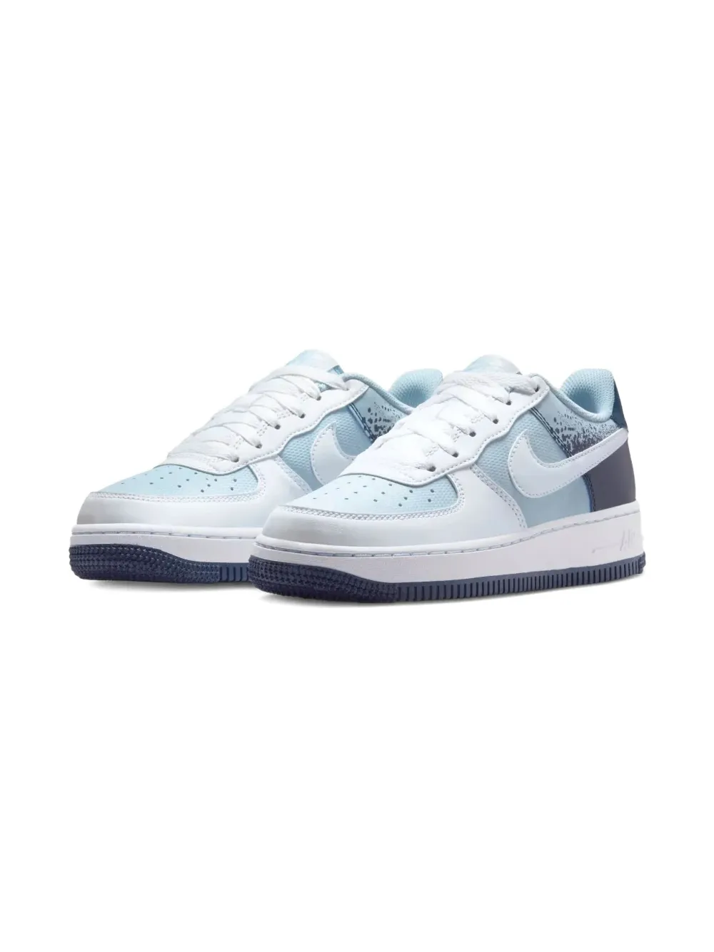 Nike Kids Air Force 1 Low GS sneakers Blauw