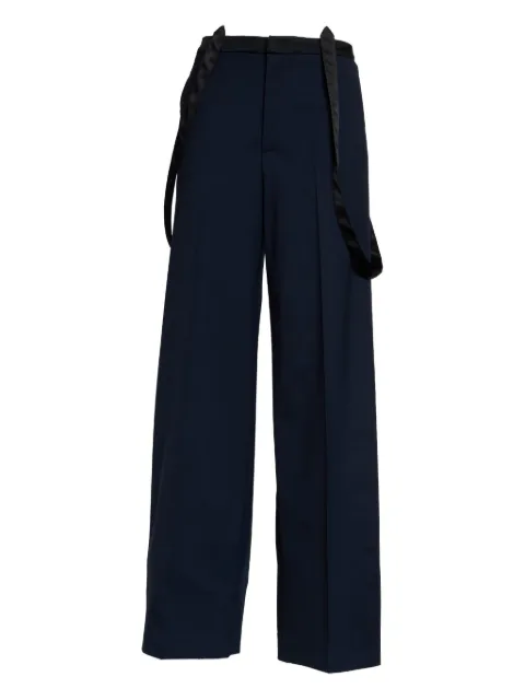 DONDUP Tecla gabardine palazzo trousers