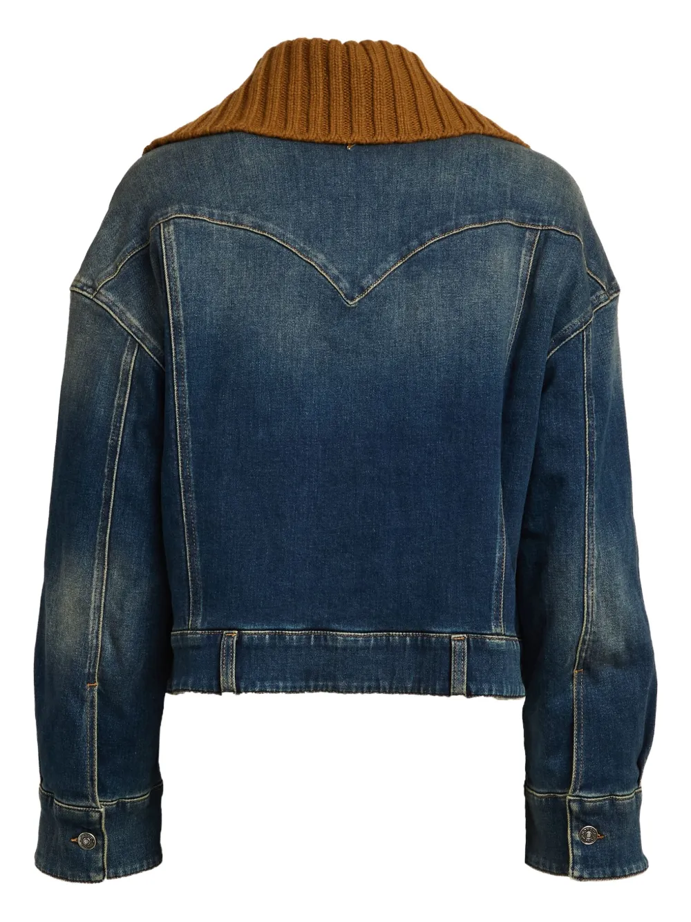 DONDUP Denim jack met contrasterende kraag Blauw