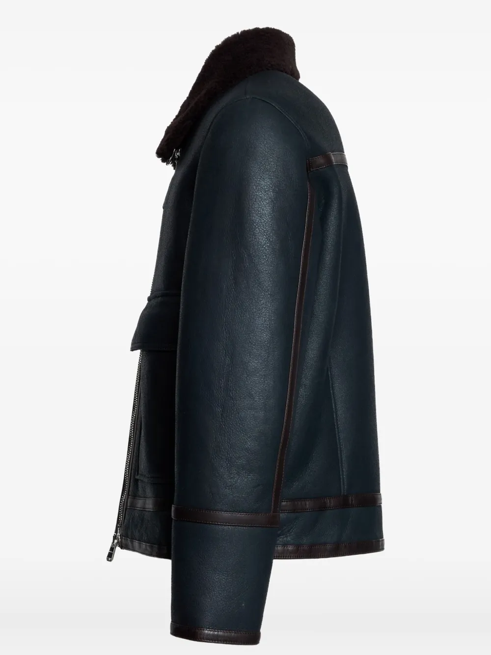 DONDUP veste en cuir à col lainé | Vestes en cuir | Image 2