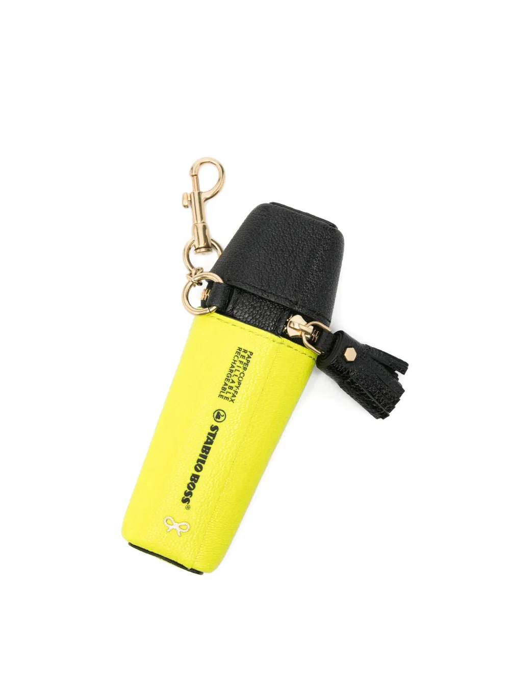 Anya Hindmarch Tassel-detail Keyring In Yellow