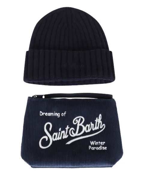 MC2 Saint Barth Christmas Box Man beanie hat and clutch bag set