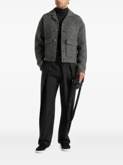 Manière De Voir Aurel wool jacket with revere wool