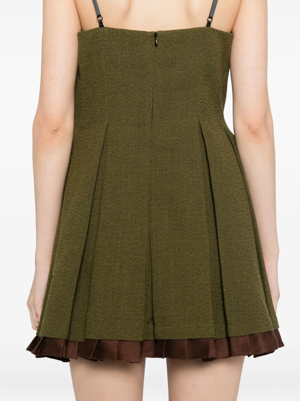 SHUSHU TONG Geplooide jurk Groen