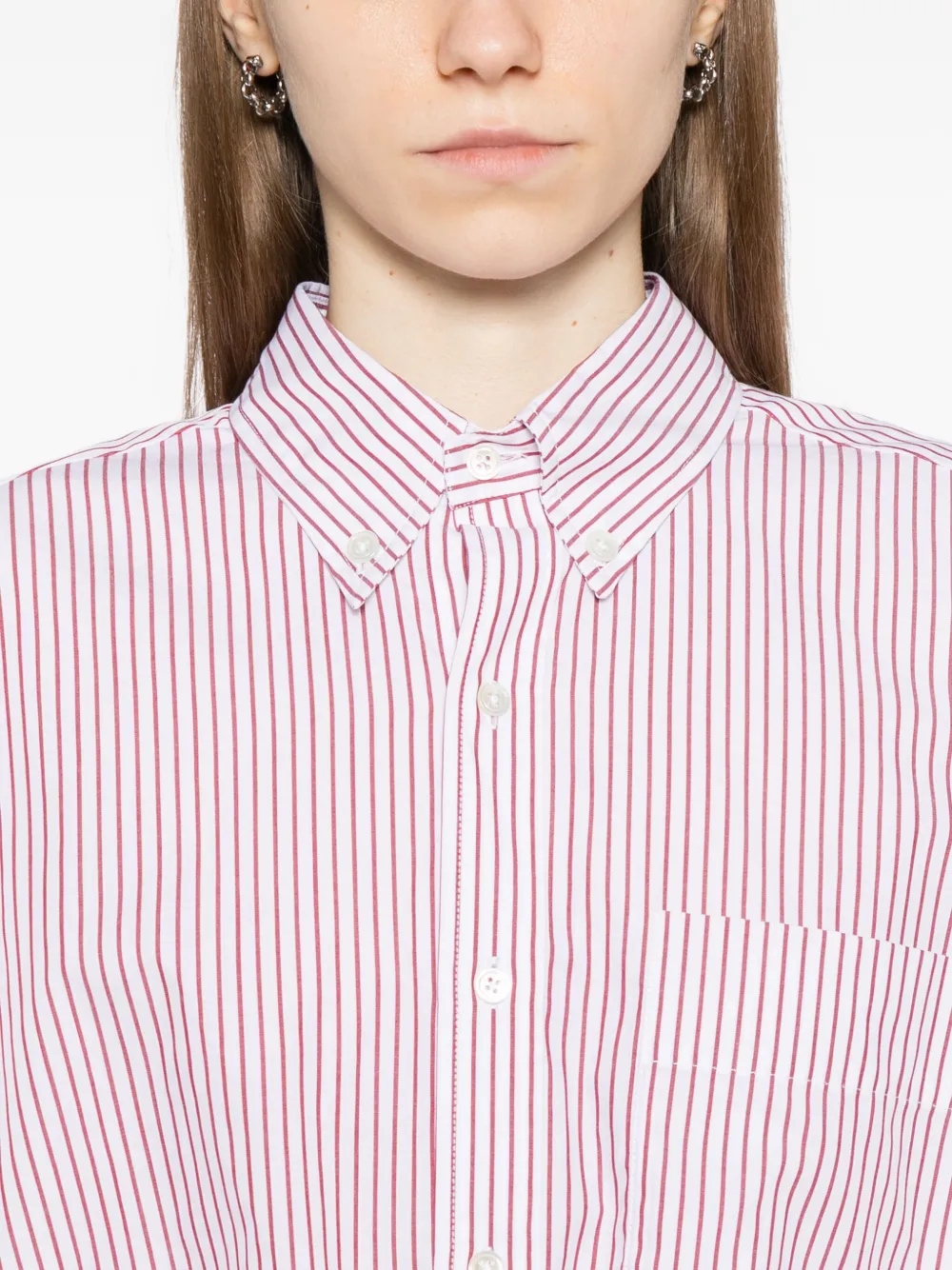 Vaquera Gestreept blouse Rood