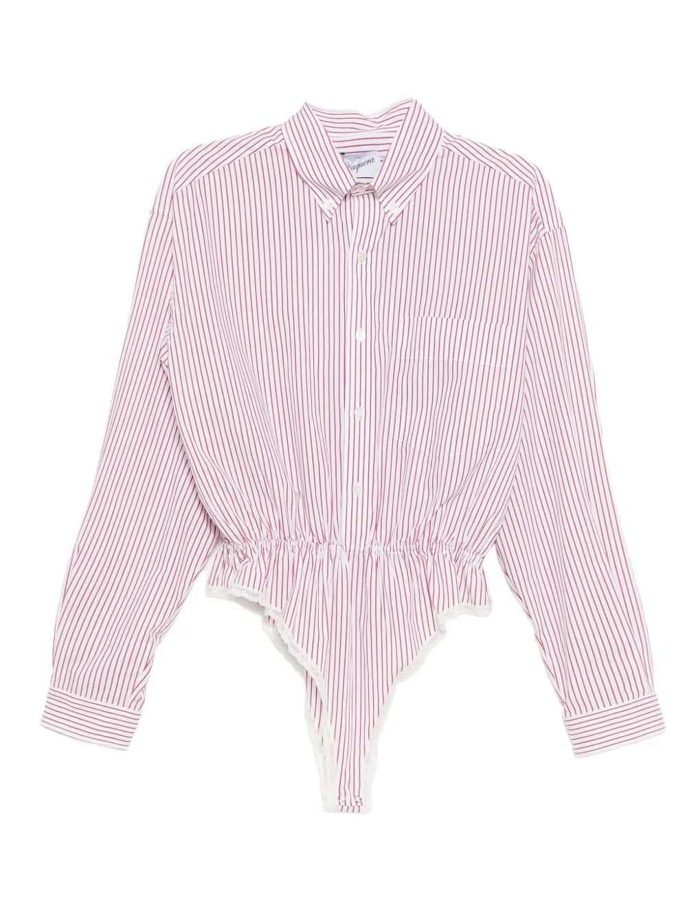 Vaquera camisa con rayas estampadas | rojo | Image 1