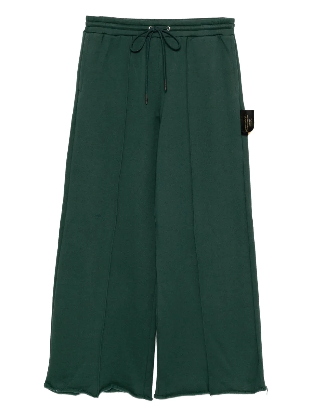 Undercover Slogan-patch Trousers In Green