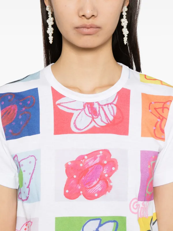 Comme Des Garçons Girl グラフィック Tシャツ | ホワイト | FARFETCH JP