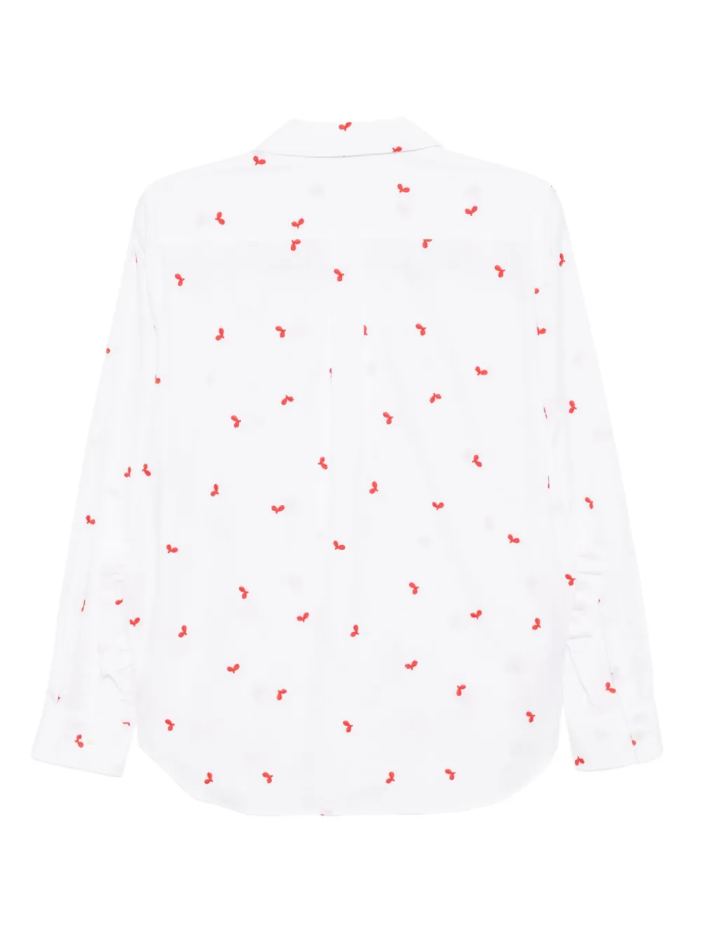 Comme Des Garçons Girl Blouse met ruches en zak Wit