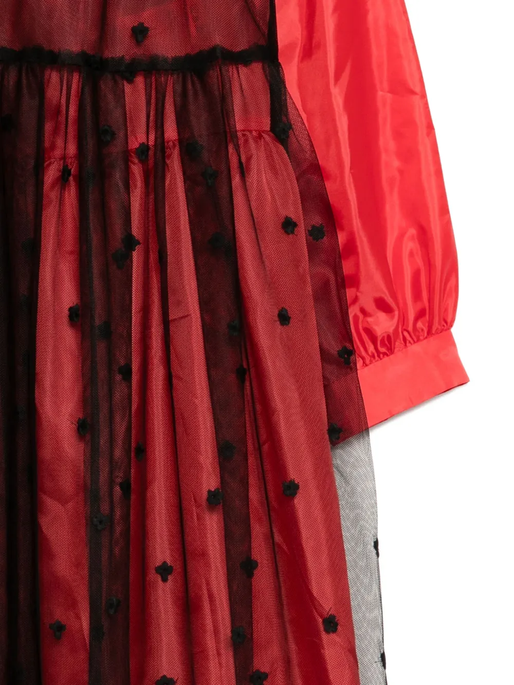 Comme Des Garcons Girl Double-layered Dress In Red