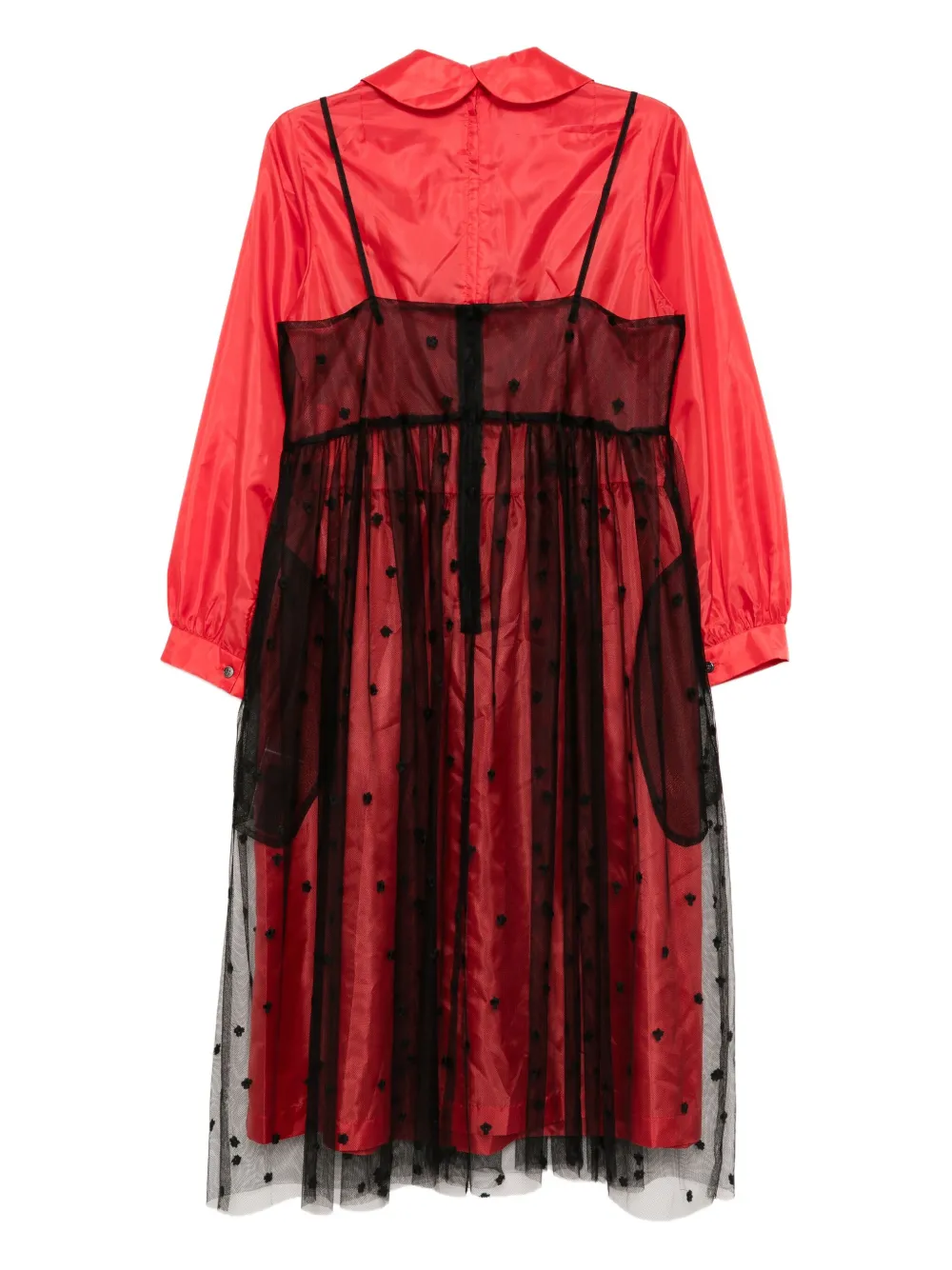Comme Des Garçons Girl double-layered dress - Rood