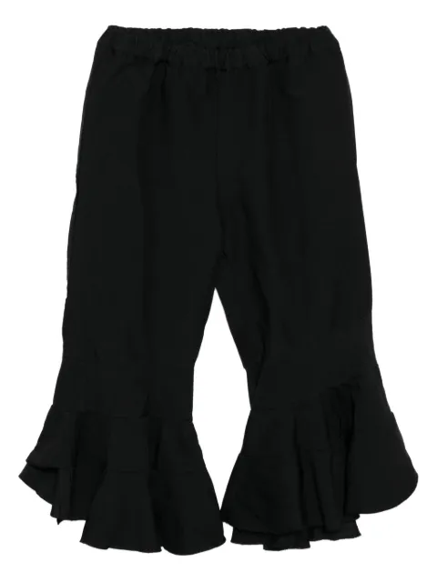 Comme Des Garçons Comme Des Garçons tiered-hem flared trousers