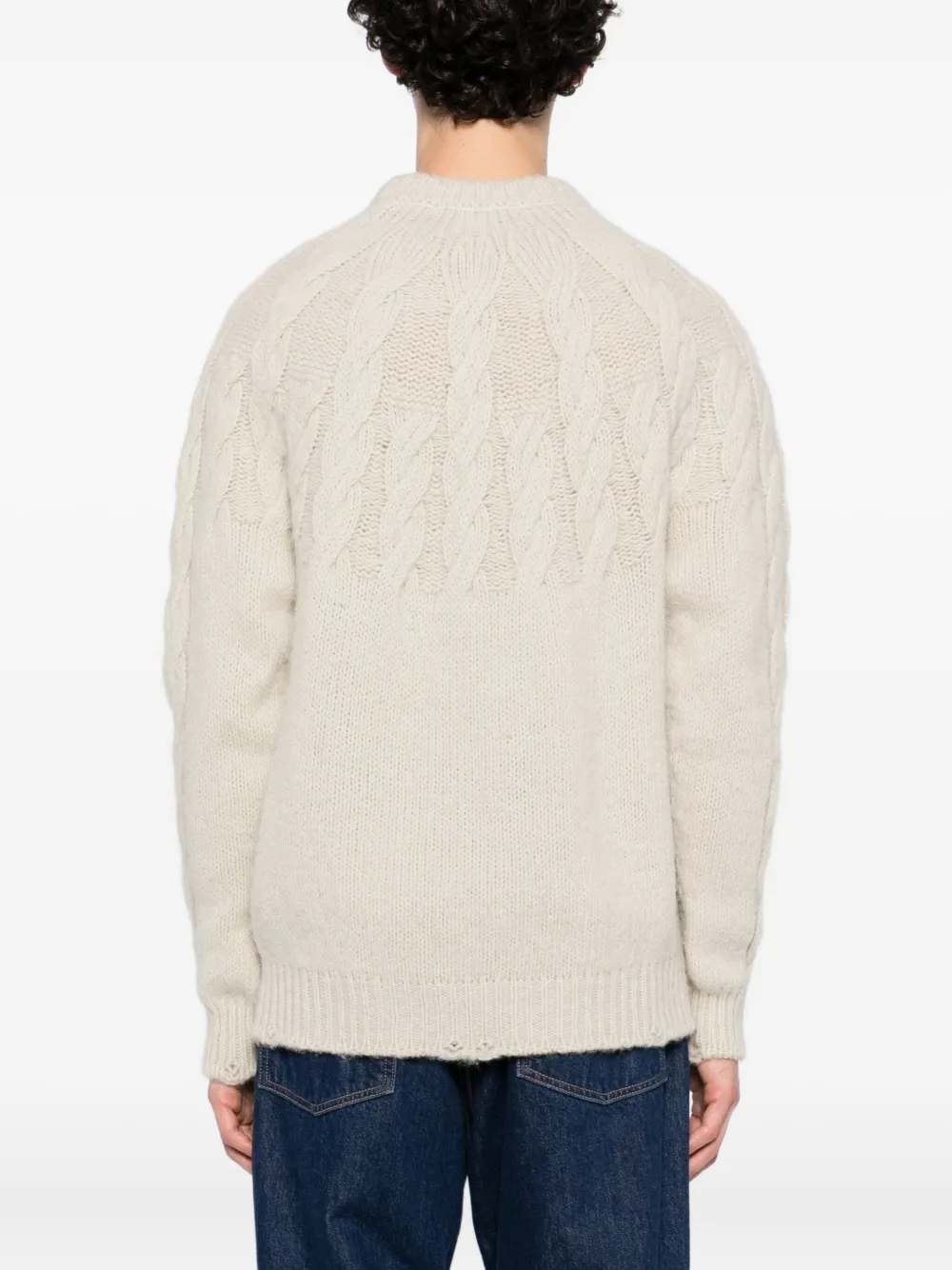 Junya Watanabe MAN Wollen trui Beige