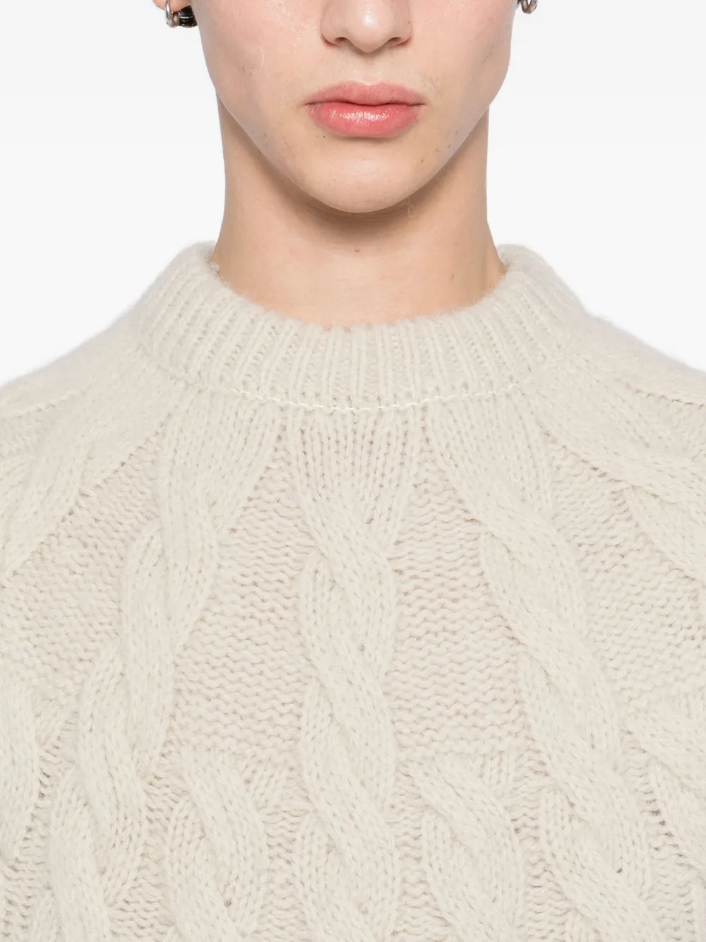 Junya Watanabe MAN Wollen trui Beige