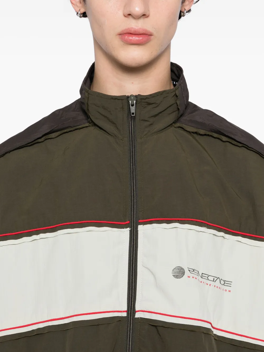 Martine Rose Layered-panel Track Jacket In Multi