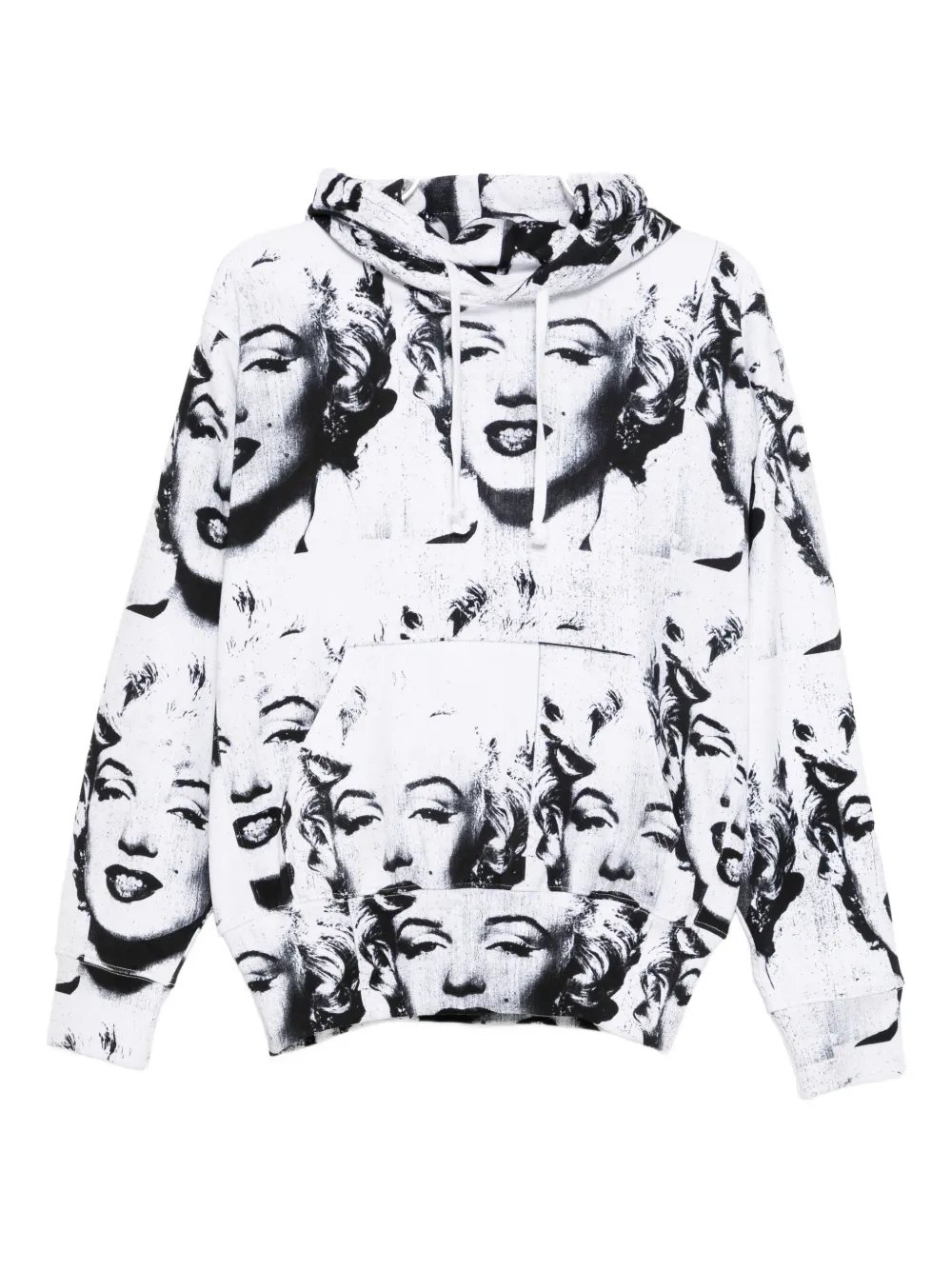 Vaquera graphic-print hoodie | White | Image 1