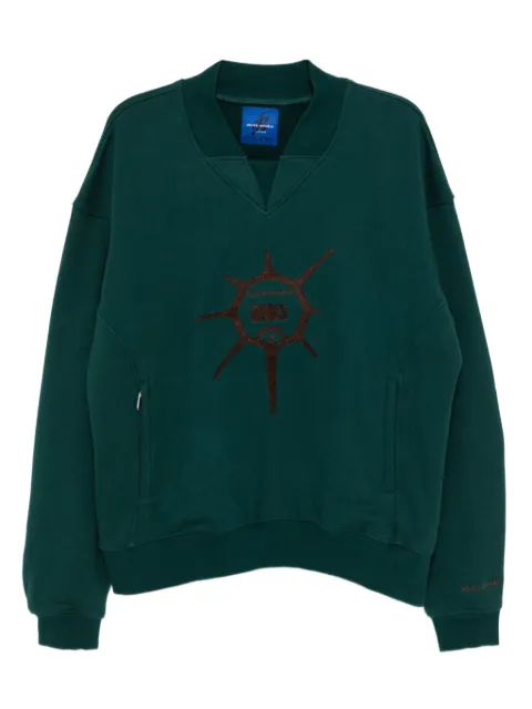 ASICS graphic-embroidered sweatshirt