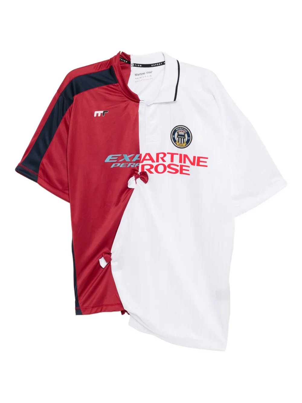 Martine Rose logo-print polo shirt - Bianco