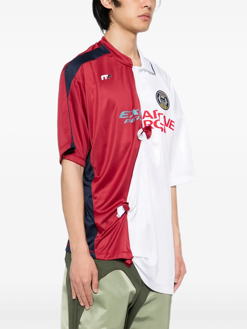 Martine Rose Poloshirt met logoprint Wit