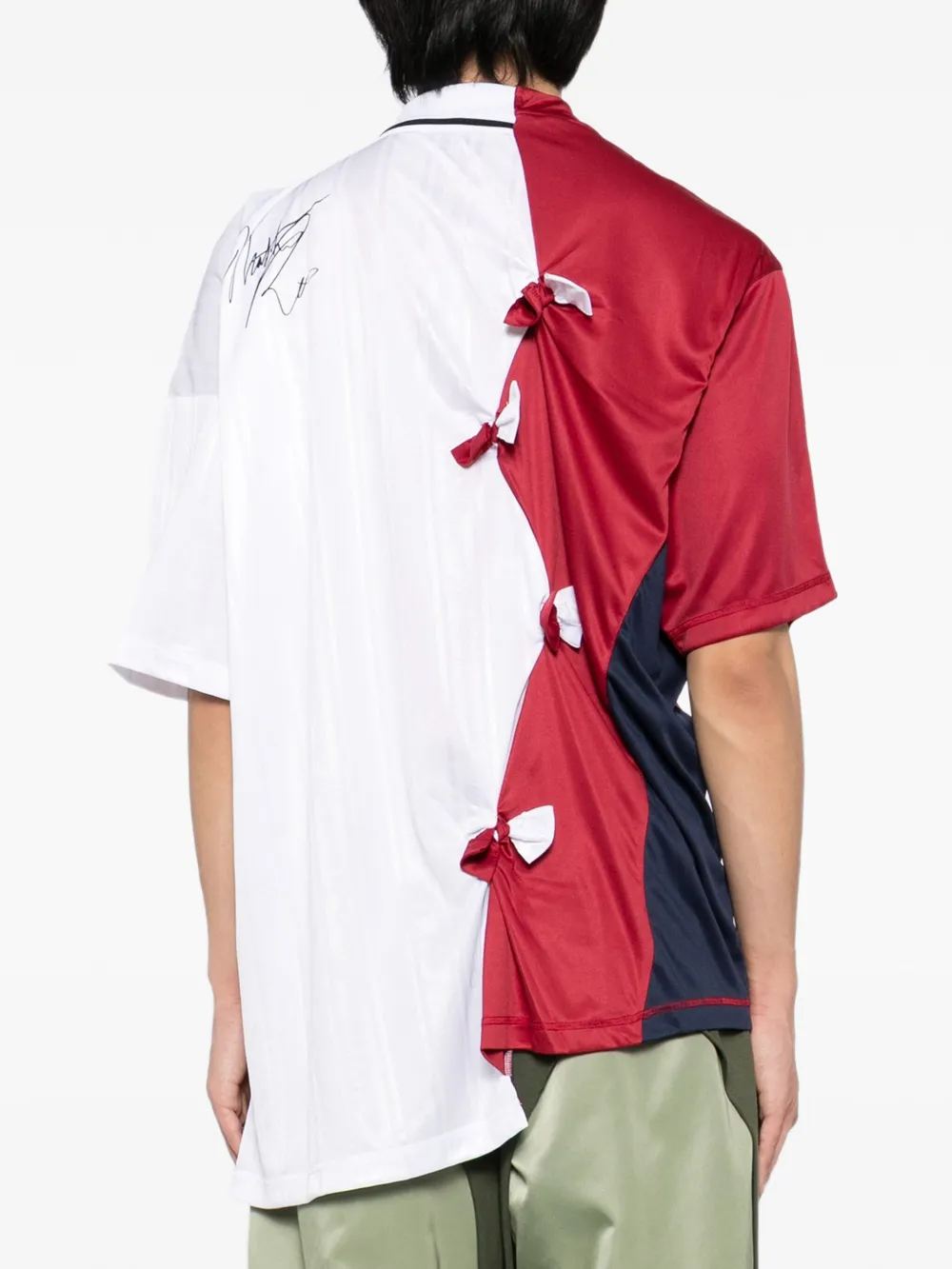 Martine Rose Poloshirt met logoprint Wit