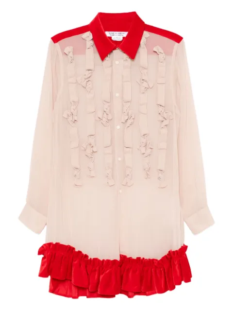Comme Des Garçons Comme Des Garçons raffled long-sleeves blouses