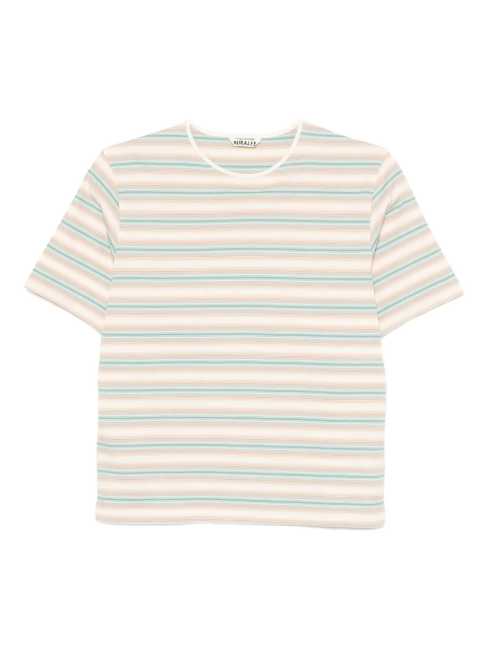 Auralee T-shirt a righe - Blu
