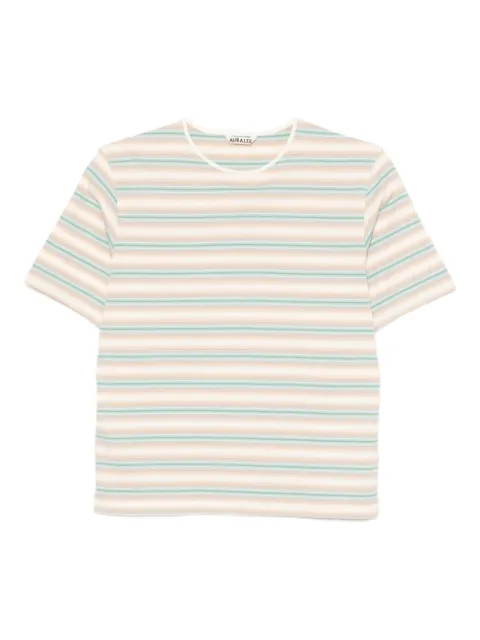 Auralee Camiseta com listra