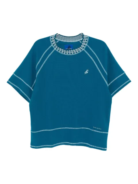 ASICS slogan-embroidered T-shirt