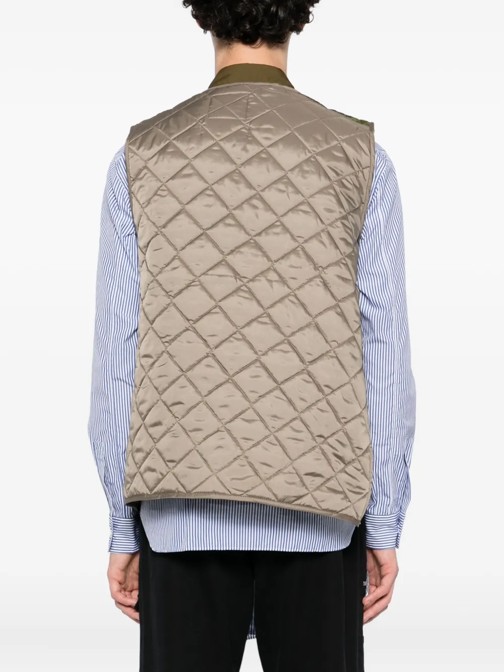 Comme Des Garçons Shirt Bodywarmer met grafische print Bruin