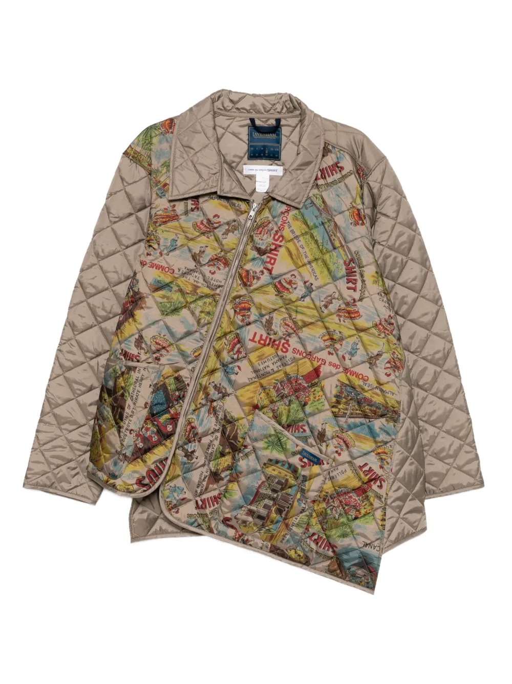 Comme Des Garçons Shirt Giacca Lavenham con cappuccio - Toni neutri