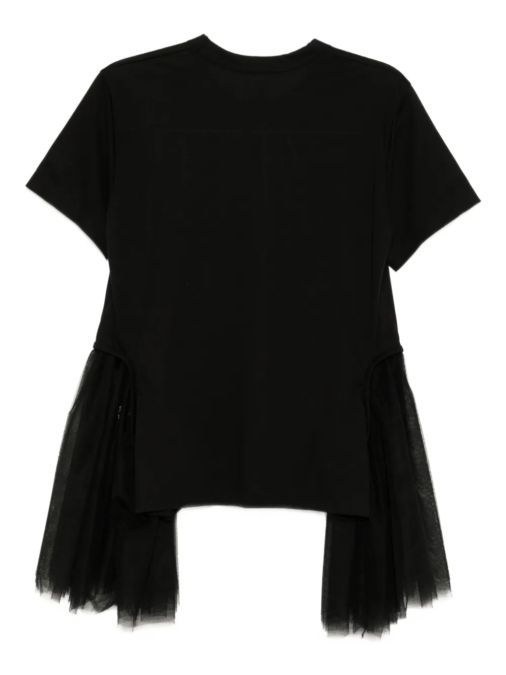 Noir Kei Ninomiya T-shirt met ruches Zwart