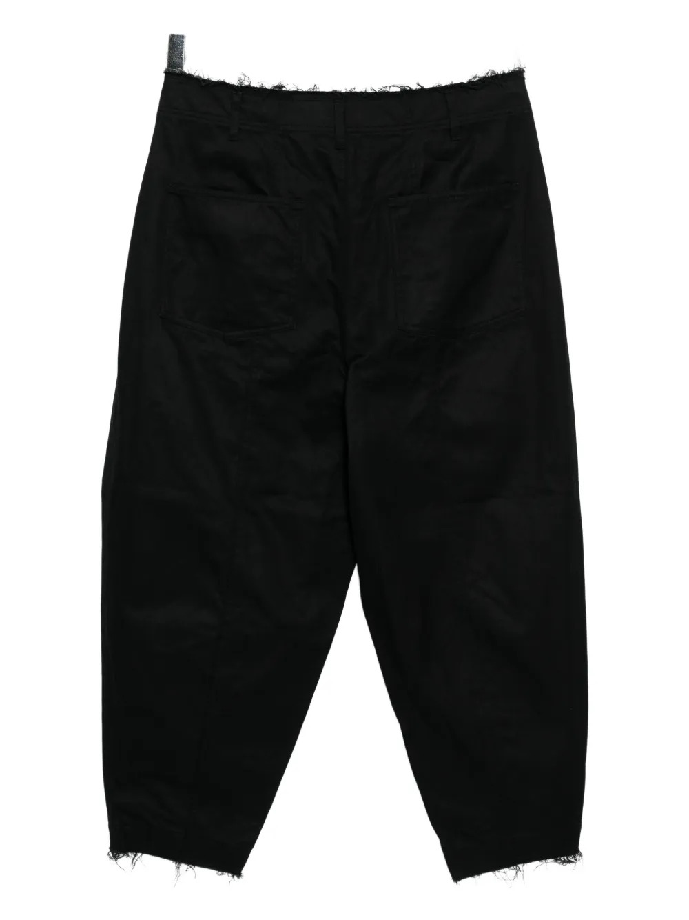 Comme des Garçons Homme cotton tapered trousers - Zwart