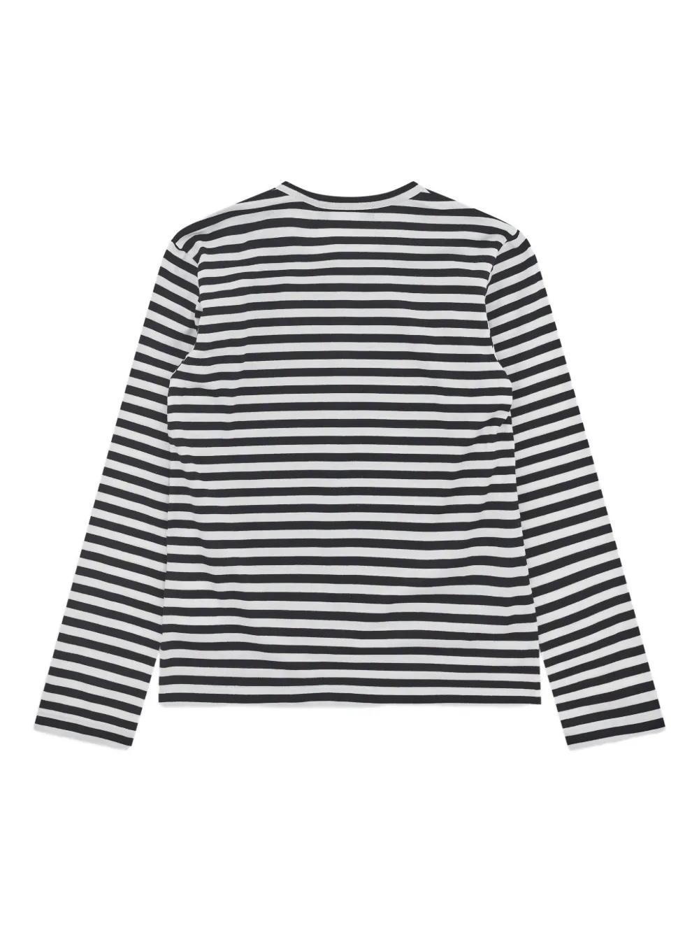 Black Comme Des Garçons Striped Long-sleeved T-shirt In White