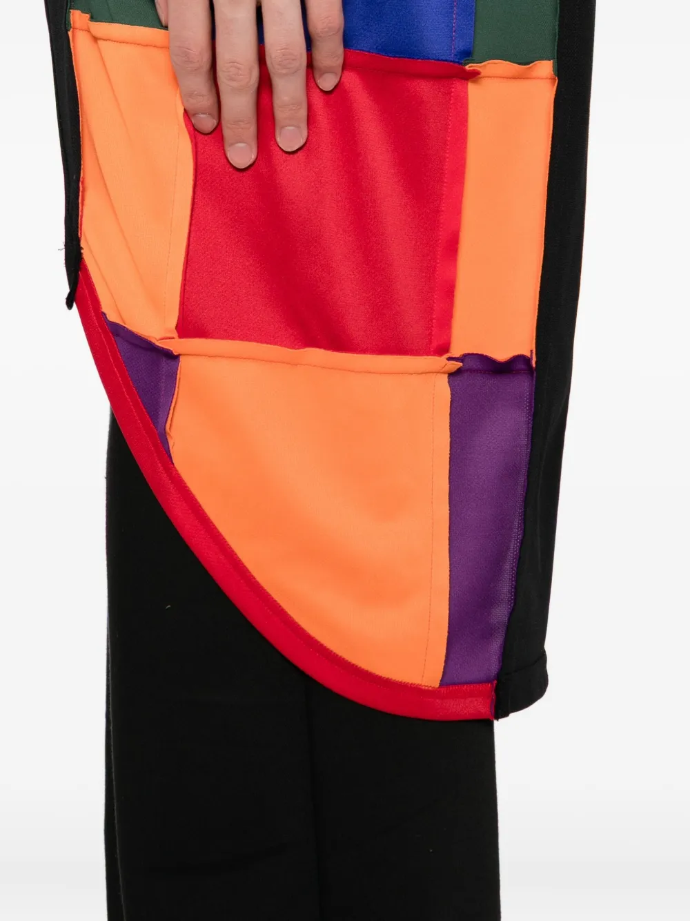 Comme des Garçons Homme Plus T-shirt met patchwork Zwart