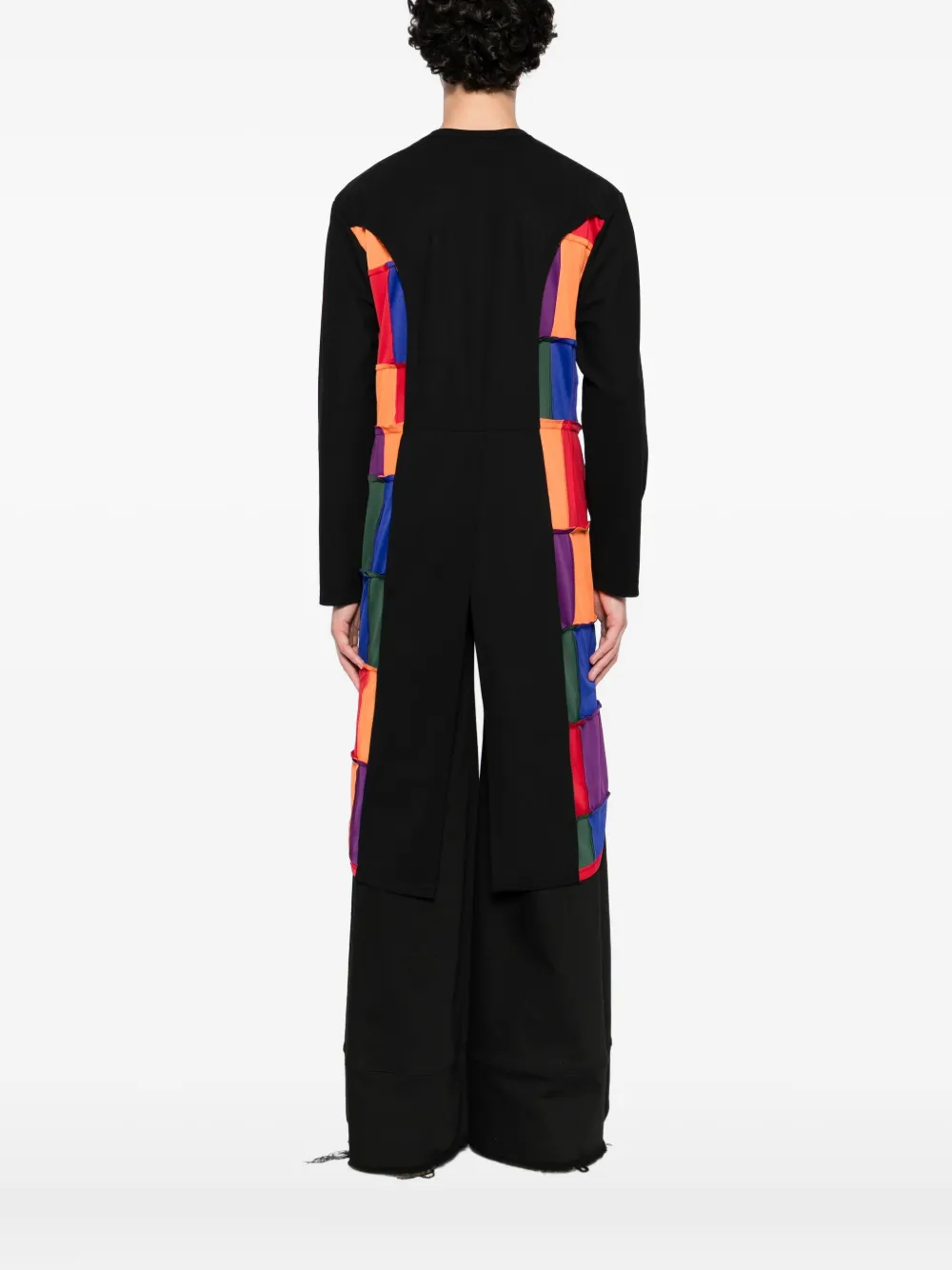 Comme des Garçons Homme Plus T-shirt met patchwork Zwart