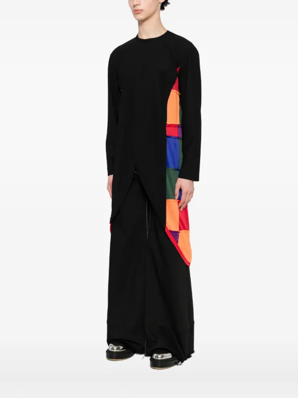 Comme Des Garçons Homme Plus パッチワーク Tシャツ | ブラック 