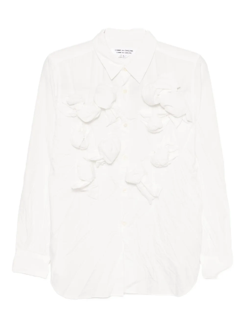 Comme Des Garçons Knot-detail Blouses In Multi