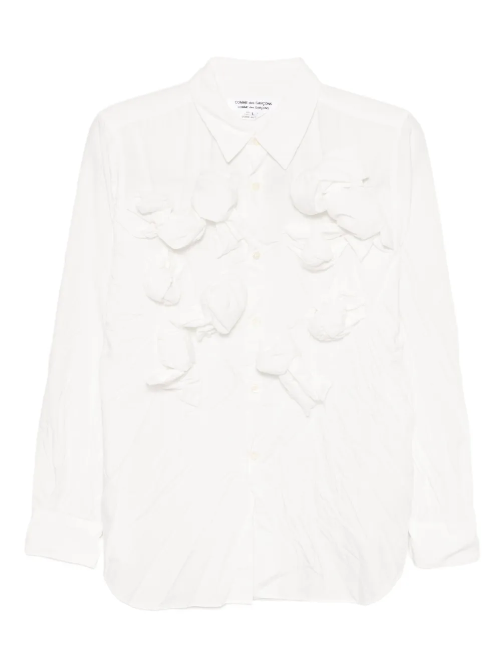 Comme Des Garçons Comme Des Garçons knot-detail blouses - Bianco